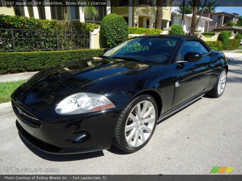 Ebony Black / Charcoal 2007 Jaguar XK XK8 Convertible