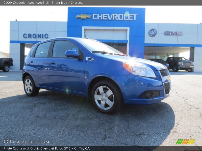 Bright Blue / Charcoal 2009 Chevrolet Aveo Aveo5 LS