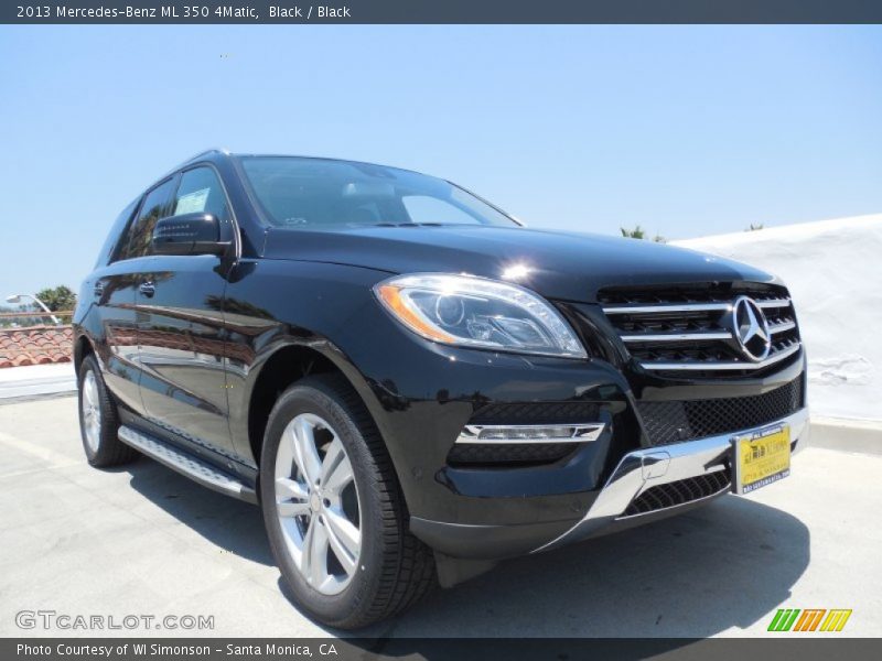 Black / Black 2013 Mercedes-Benz ML 350 4Matic