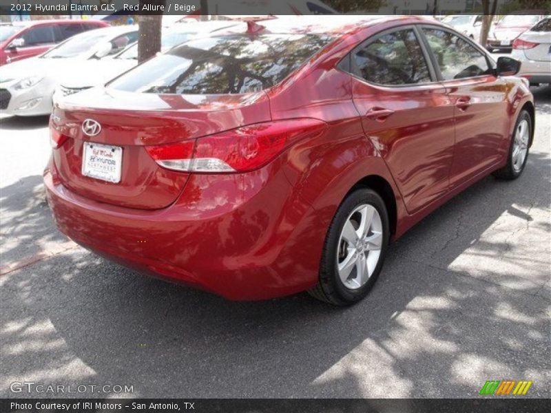 Red Allure / Beige 2012 Hyundai Elantra GLS