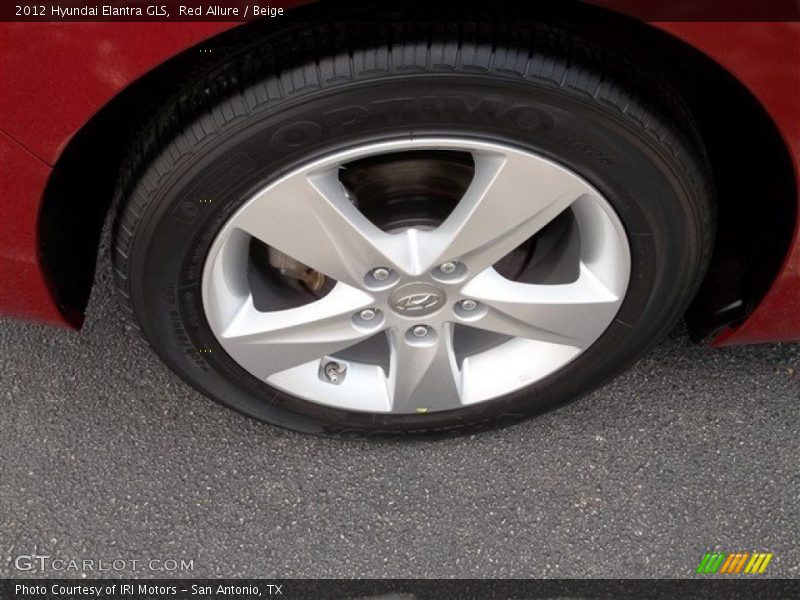 Red Allure / Beige 2012 Hyundai Elantra GLS