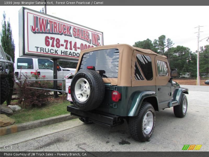 Forest Green Pearlcoat / Camel 1999 Jeep Wrangler Sahara 4x4