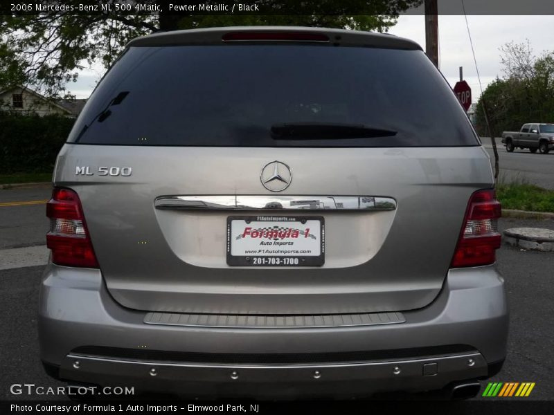 Pewter Metallic / Black 2006 Mercedes-Benz ML 500 4Matic