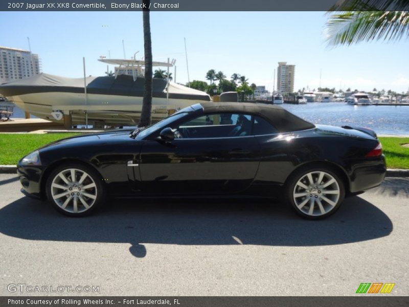 Ebony Black / Charcoal 2007 Jaguar XK XK8 Convertible
