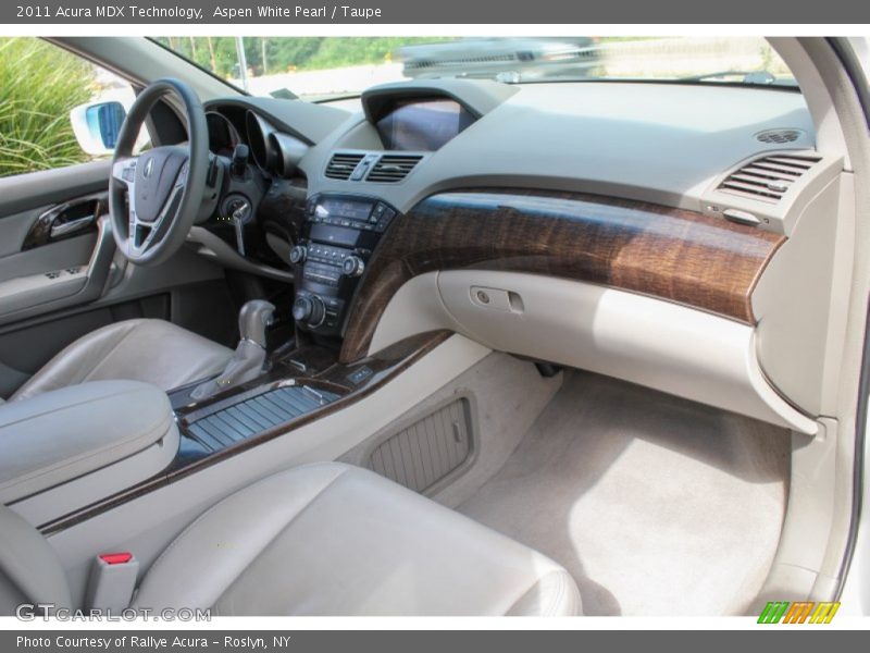 Aspen White Pearl / Taupe 2011 Acura MDX Technology