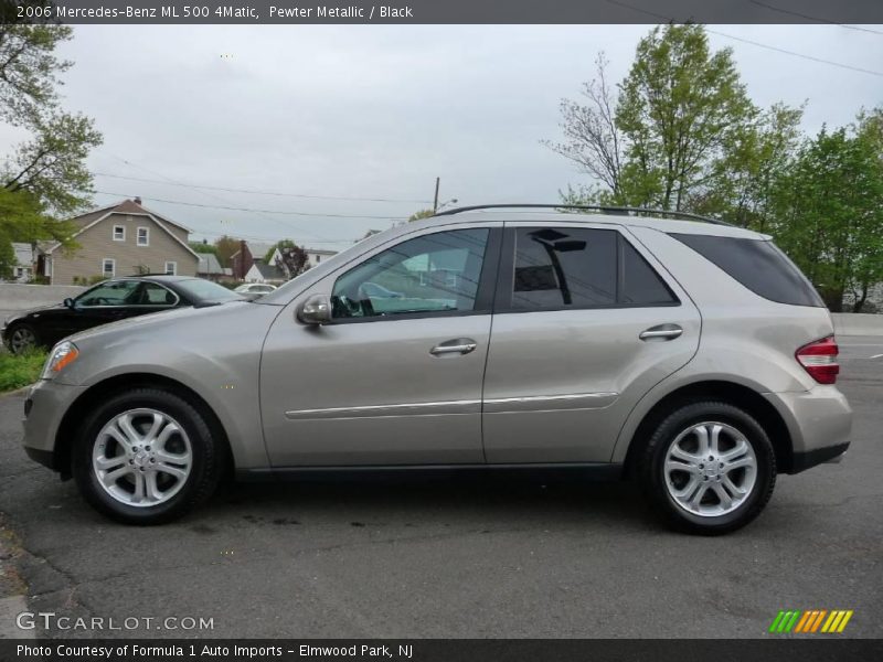 Pewter Metallic / Black 2006 Mercedes-Benz ML 500 4Matic