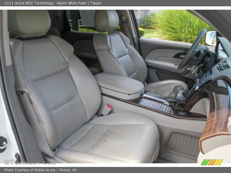 Aspen White Pearl / Taupe 2011 Acura MDX Technology