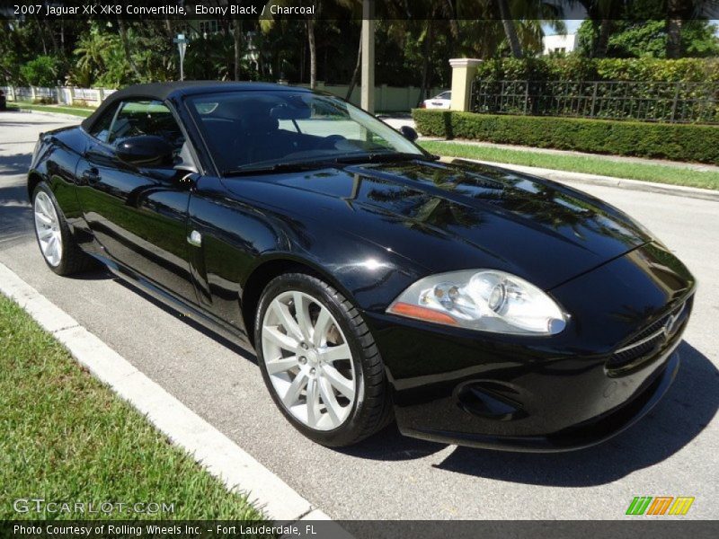 Ebony Black / Charcoal 2007 Jaguar XK XK8 Convertible