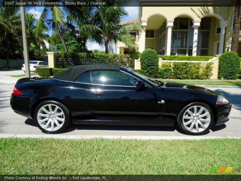 Ebony Black / Charcoal 2007 Jaguar XK XK8 Convertible