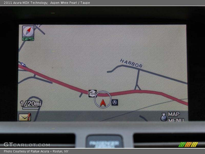 Aspen White Pearl / Taupe 2011 Acura MDX Technology