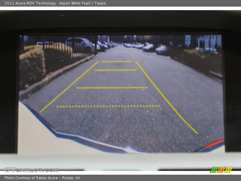 Aspen White Pearl / Taupe 2011 Acura MDX Technology