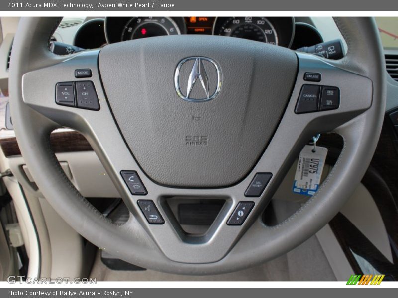 Aspen White Pearl / Taupe 2011 Acura MDX Technology