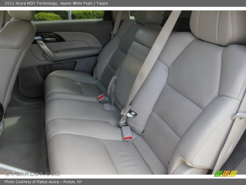 Aspen White Pearl / Taupe 2011 Acura MDX Technology