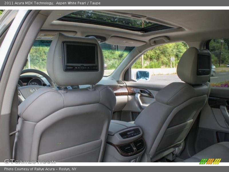 Aspen White Pearl / Taupe 2011 Acura MDX Technology