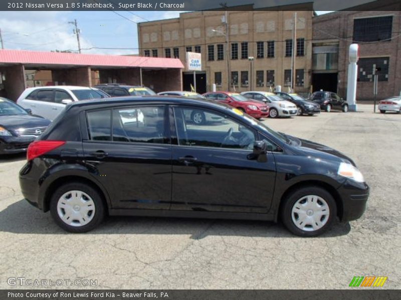 Super Black / Charcoal 2012 Nissan Versa 1.8 S Hatchback