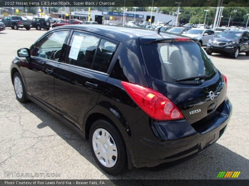 Super Black / Charcoal 2012 Nissan Versa 1.8 S Hatchback