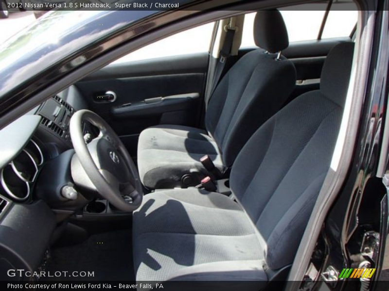 Super Black / Charcoal 2012 Nissan Versa 1.8 S Hatchback