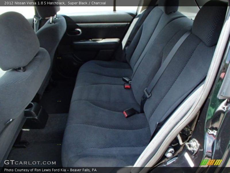 Super Black / Charcoal 2012 Nissan Versa 1.8 S Hatchback