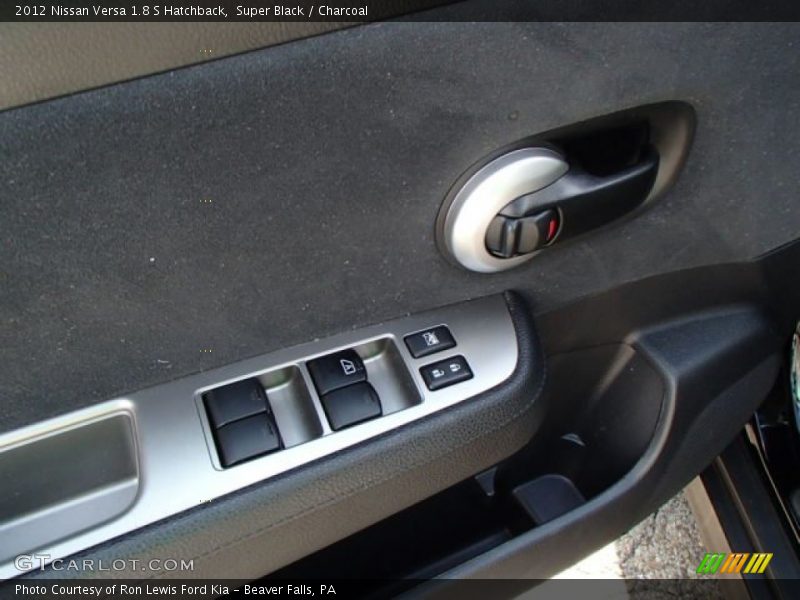 Super Black / Charcoal 2012 Nissan Versa 1.8 S Hatchback