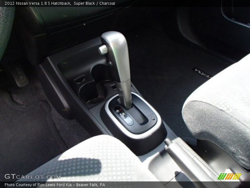 Super Black / Charcoal 2012 Nissan Versa 1.8 S Hatchback