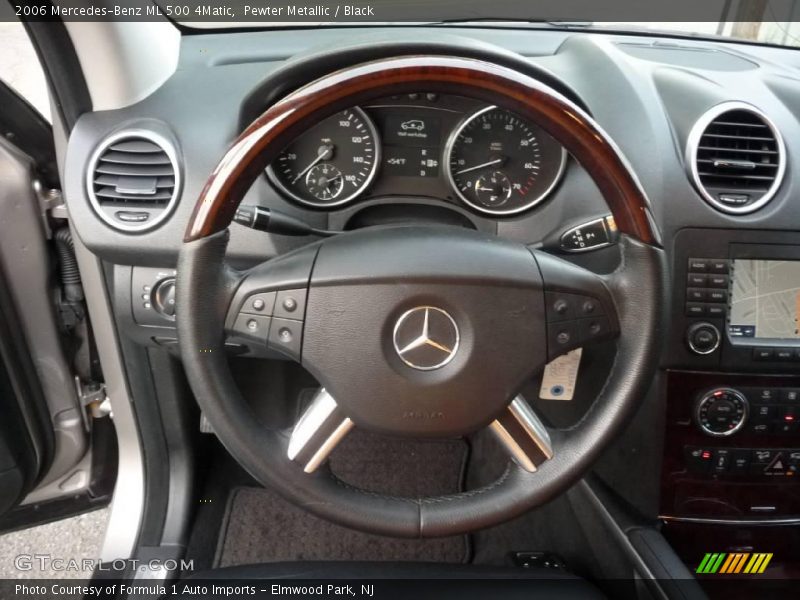 Pewter Metallic / Black 2006 Mercedes-Benz ML 500 4Matic