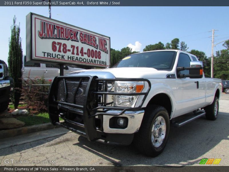 Oxford White / Steel 2011 Ford F350 Super Duty XLT SuperCab 4x4