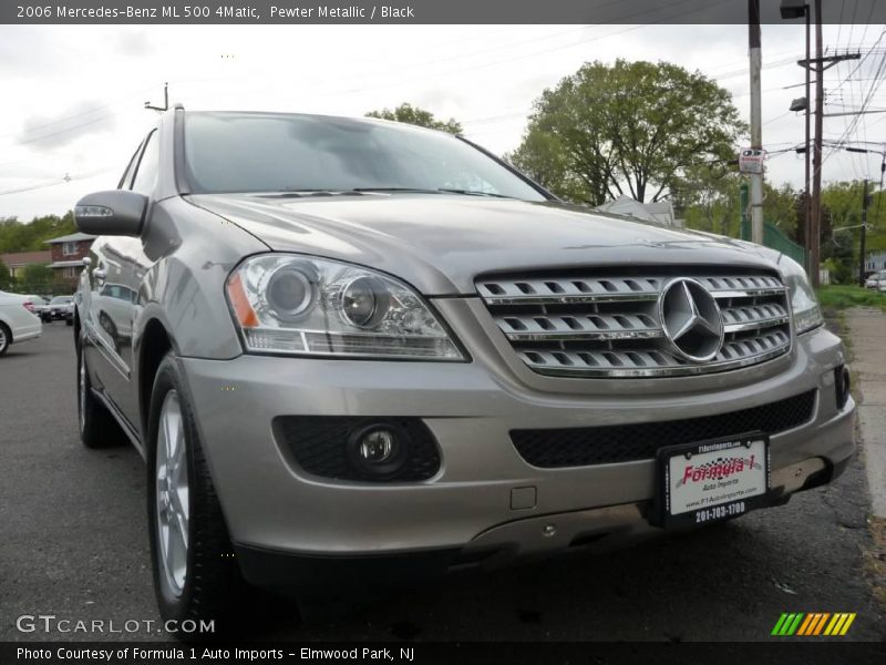 Pewter Metallic / Black 2006 Mercedes-Benz ML 500 4Matic