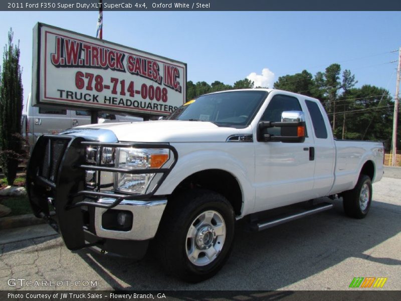 Oxford White / Steel 2011 Ford F350 Super Duty XLT SuperCab 4x4