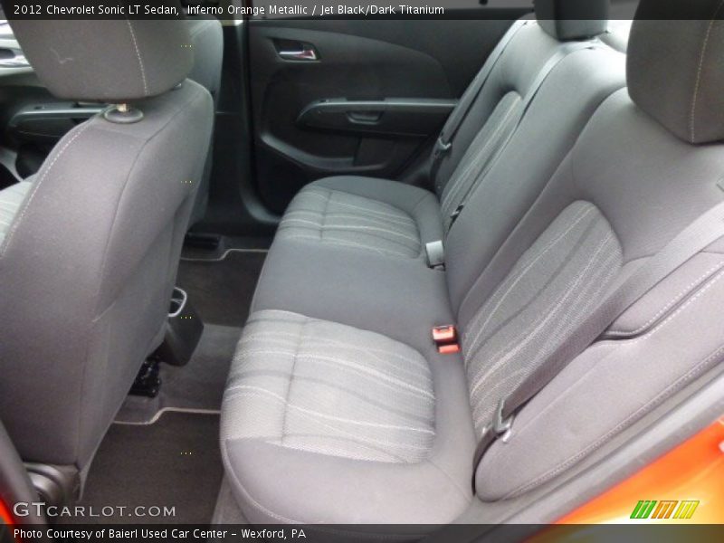 Inferno Orange Metallic / Jet Black/Dark Titanium 2012 Chevrolet Sonic LT Sedan