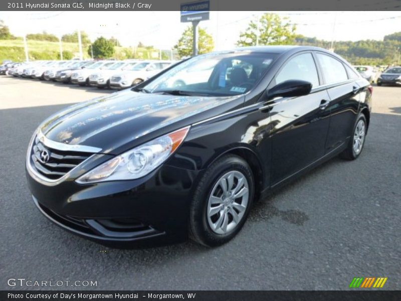 Midnight Black / Gray 2011 Hyundai Sonata GLS