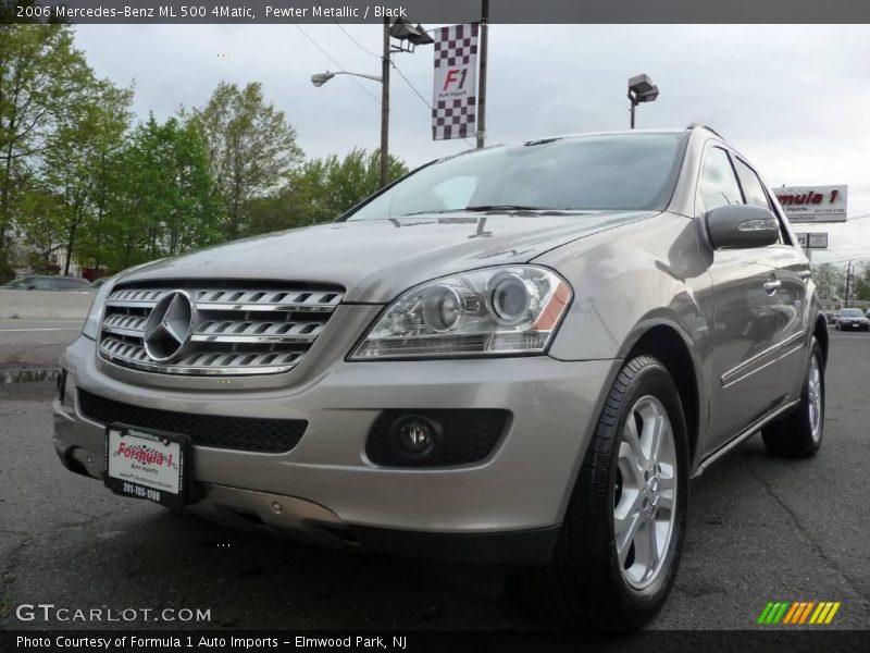 Pewter Metallic / Black 2006 Mercedes-Benz ML 500 4Matic