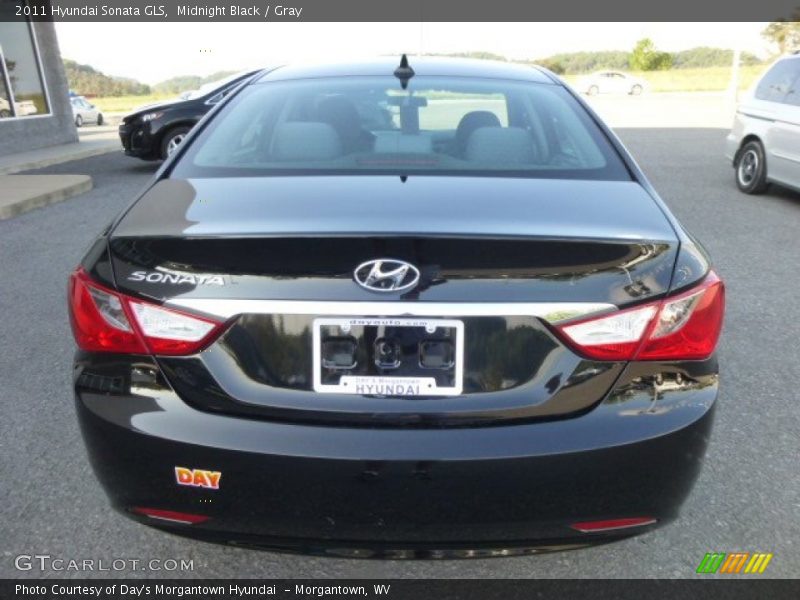 Midnight Black / Gray 2011 Hyundai Sonata GLS