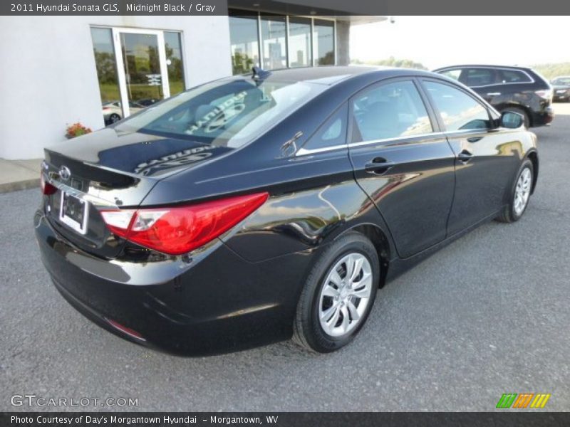 Midnight Black / Gray 2011 Hyundai Sonata GLS
