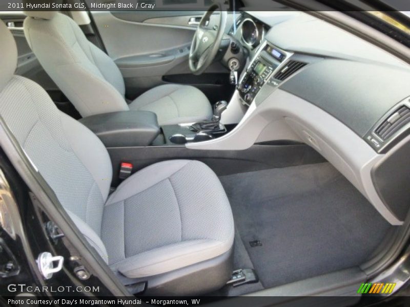 Midnight Black / Gray 2011 Hyundai Sonata GLS