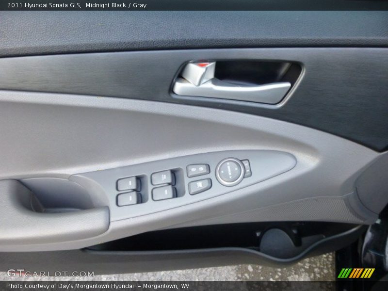 Midnight Black / Gray 2011 Hyundai Sonata GLS