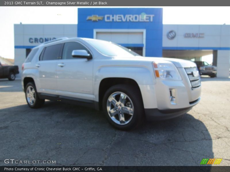 Champagne Silver Metallic / Jet Black 2013 GMC Terrain SLT