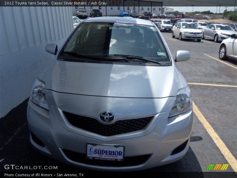 Classic Silver Metallic / Ash Gray 2012 Toyota Yaris Sedan