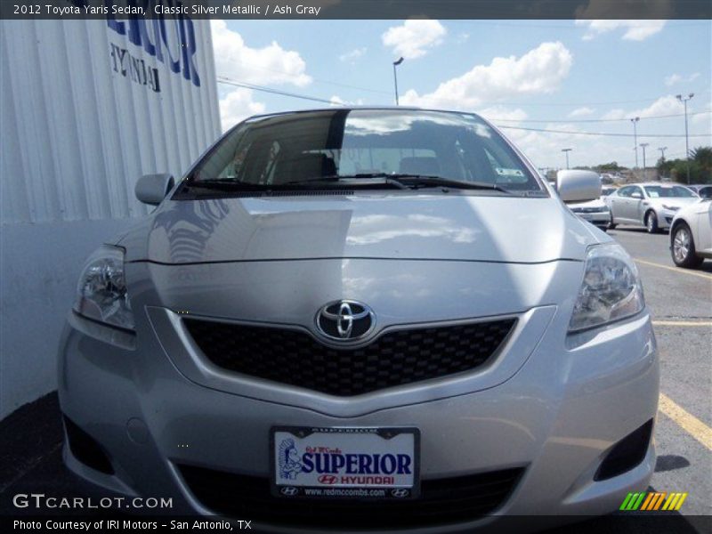 Classic Silver Metallic / Ash Gray 2012 Toyota Yaris Sedan