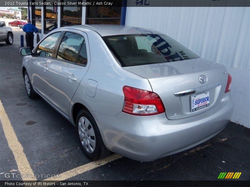 Classic Silver Metallic / Ash Gray 2012 Toyota Yaris Sedan