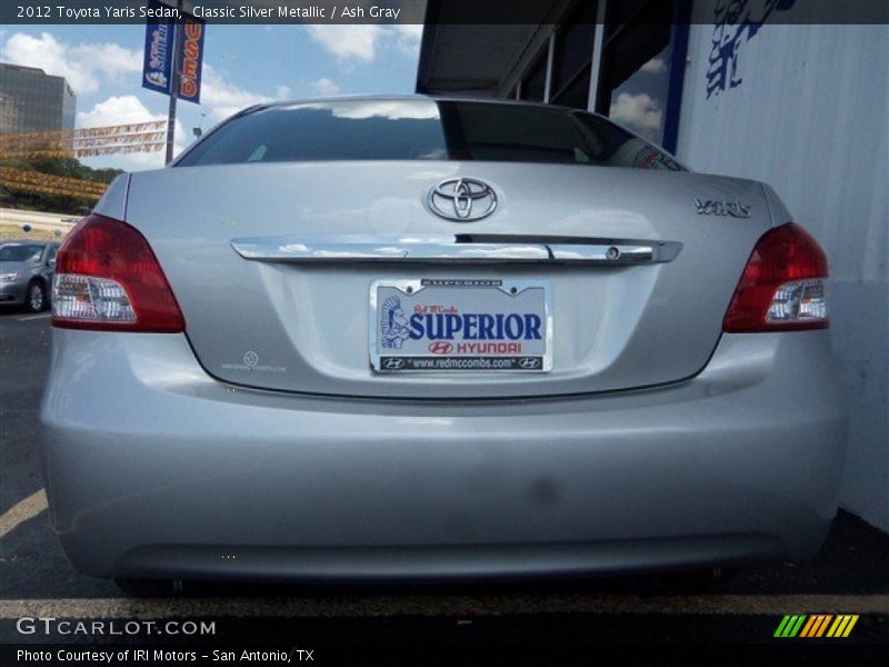 Classic Silver Metallic / Ash Gray 2012 Toyota Yaris Sedan