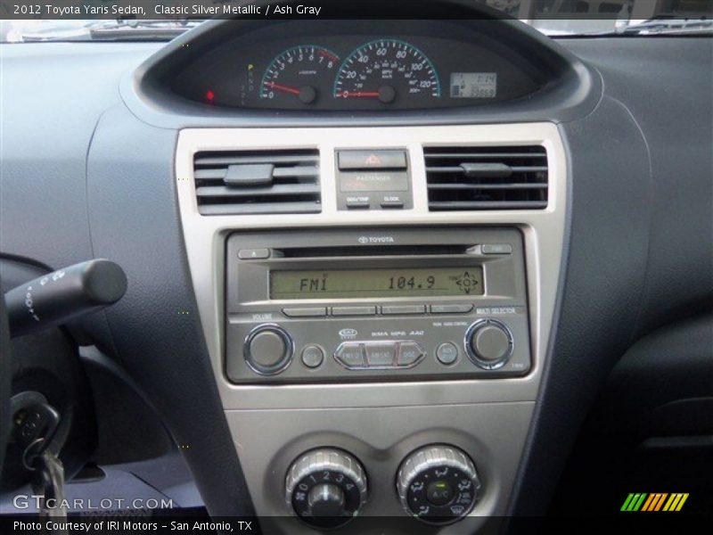 Classic Silver Metallic / Ash Gray 2012 Toyota Yaris Sedan