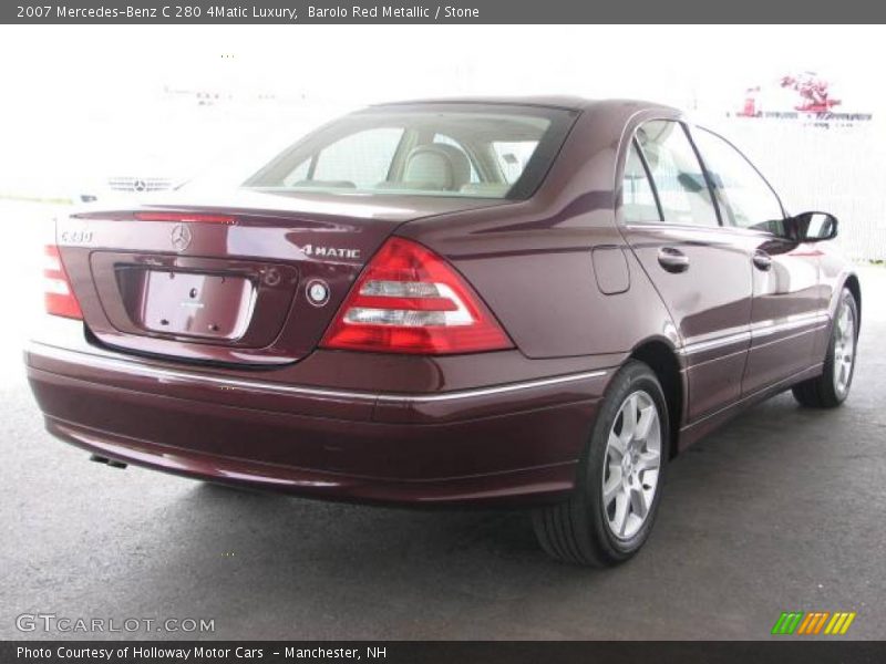 Barolo Red Metallic / Stone 2007 Mercedes-Benz C 280 4Matic Luxury