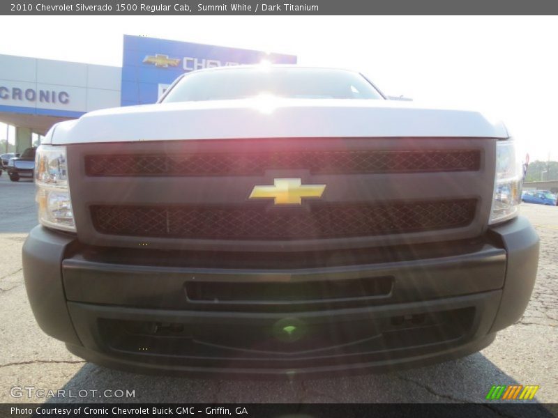 Summit White / Dark Titanium 2010 Chevrolet Silverado 1500 Regular Cab