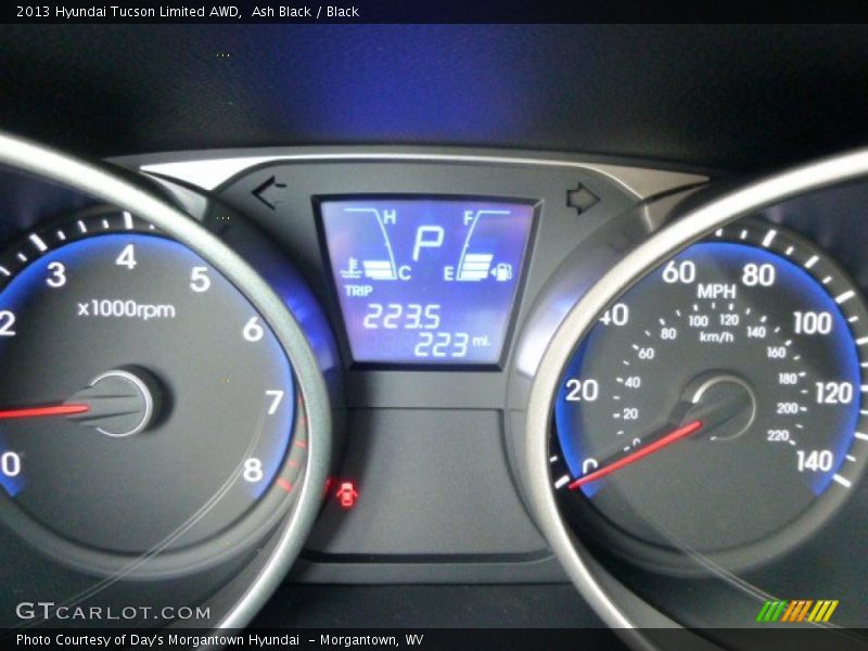 Ash Black / Black 2013 Hyundai Tucson Limited AWD