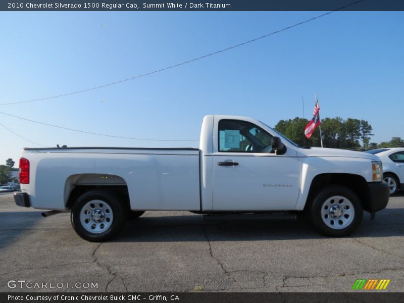 Summit White / Dark Titanium 2010 Chevrolet Silverado 1500 Regular Cab