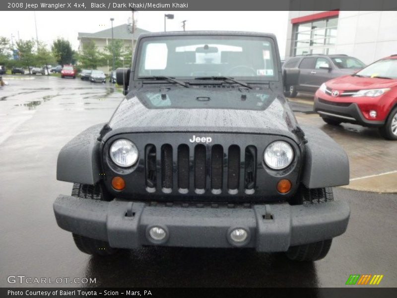 Black / Dark Khaki/Medium Khaki 2008 Jeep Wrangler X 4x4