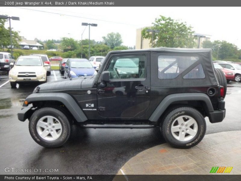 Black / Dark Khaki/Medium Khaki 2008 Jeep Wrangler X 4x4