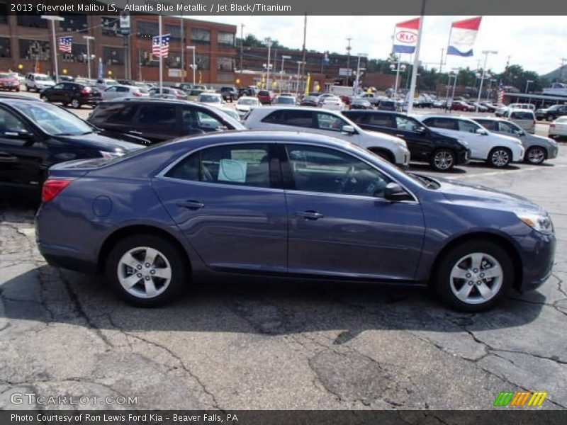 Atlantis Blue Metallic / Jet Black/Titanium 2013 Chevrolet Malibu LS