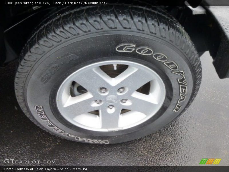 Black / Dark Khaki/Medium Khaki 2008 Jeep Wrangler X 4x4