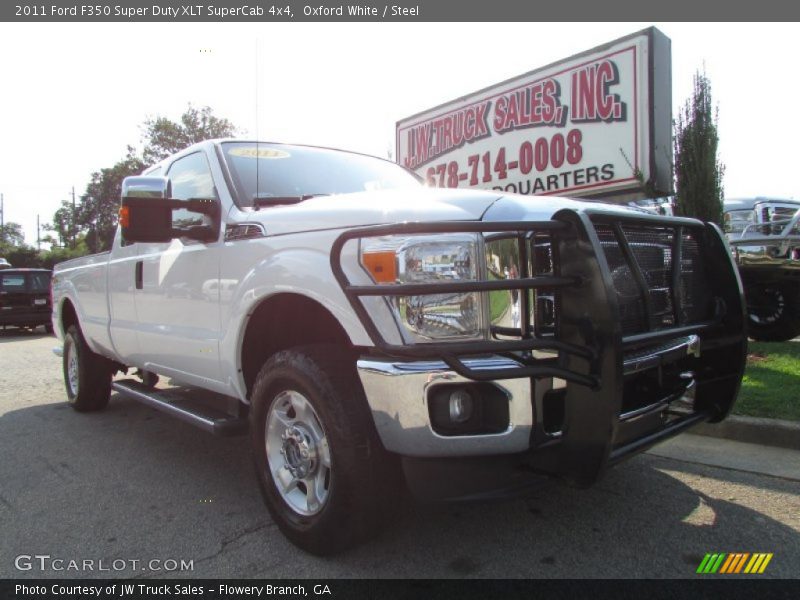 Oxford White / Steel 2011 Ford F350 Super Duty XLT SuperCab 4x4